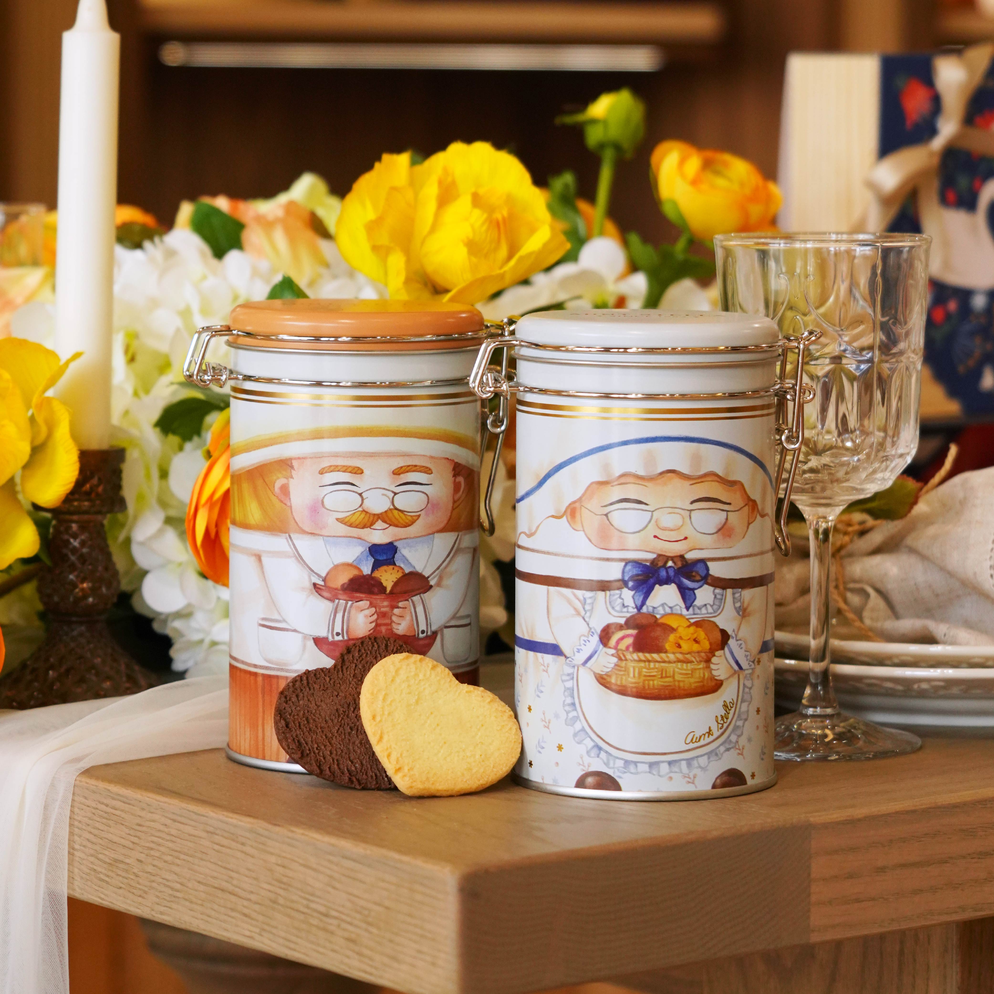 Aunt Stella 詩特莉手工餅乾| 老公公老婆婆密封罐(單罐)【當日出貨